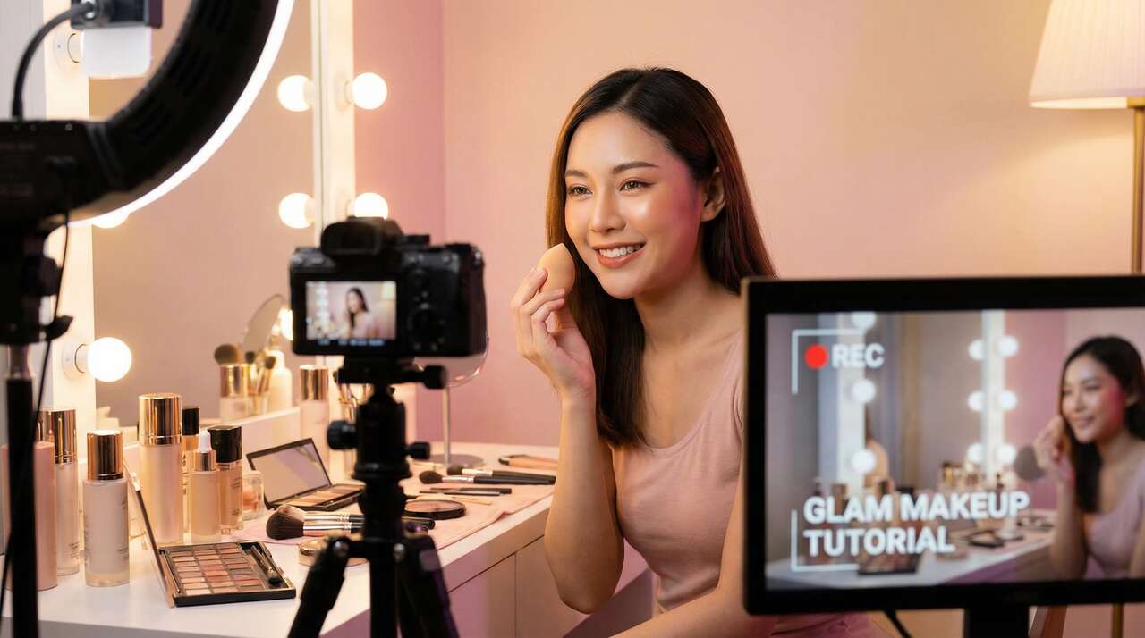 黄色仓库美妆教程视频